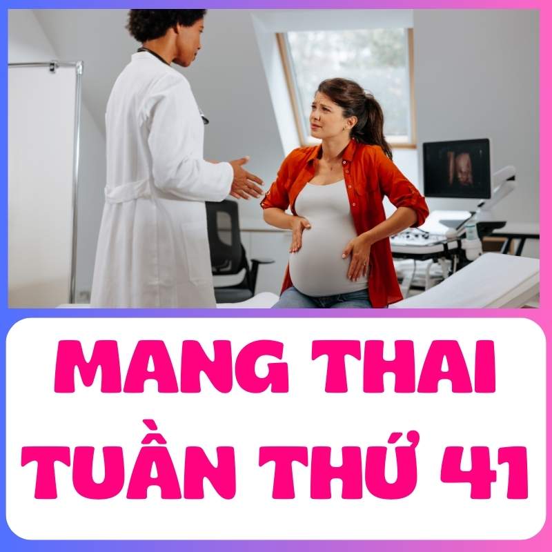 Mẹ bầu lo lắng với bác sĩ khi mang thai tuần thứ 41